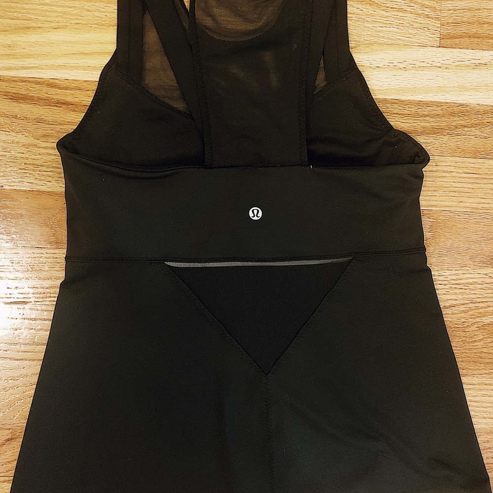Lululemon Black Mesh Top